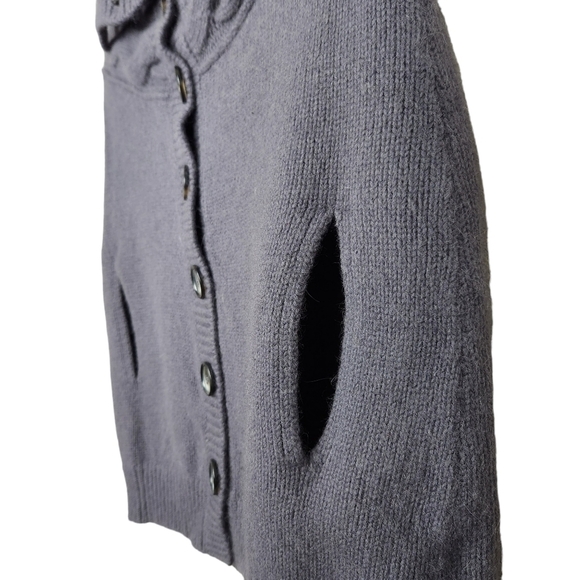 Club Monaco Gray Wool Angora Cashmere Blend Shrug Cardigan Women's Size XS - Picture 8 of 13